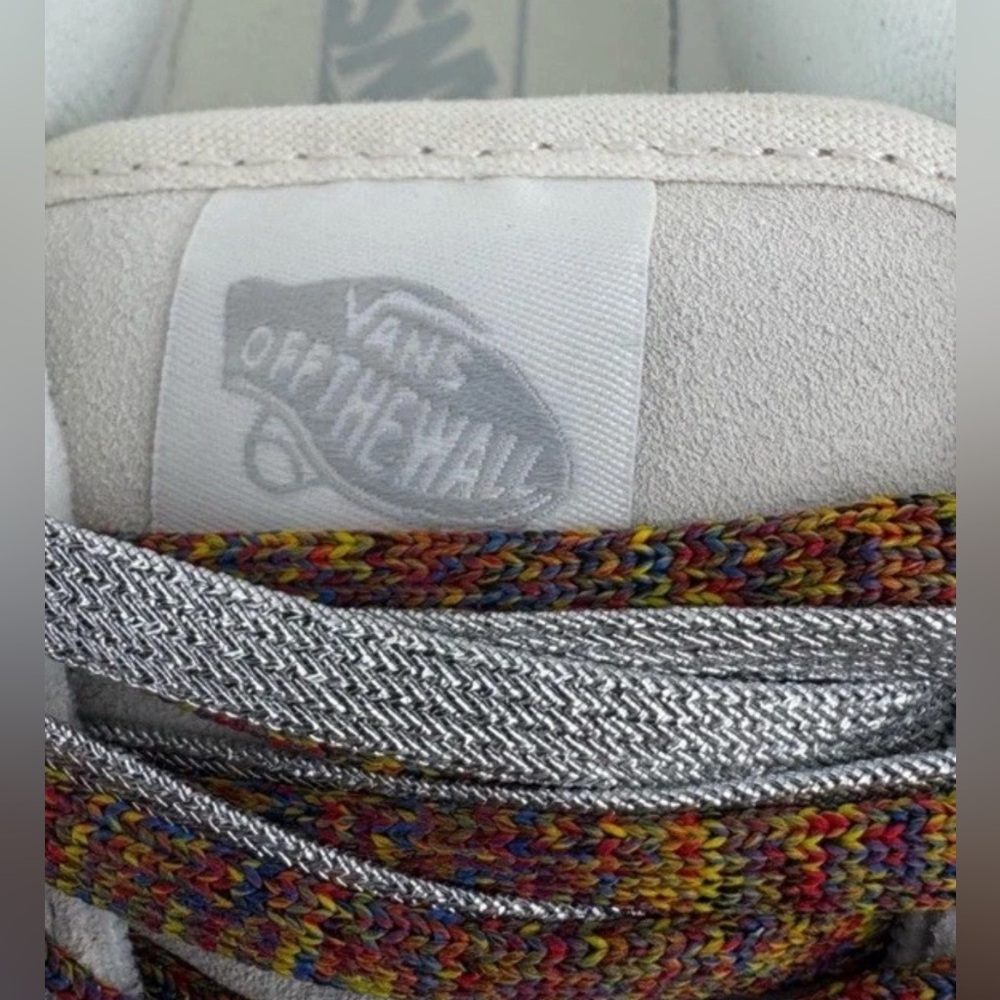 VANS Knu Stack Skate Shoes Lace Up Platform white Puffy Sneakers W 9.5 M 8 NEW - Picture 12 of 13